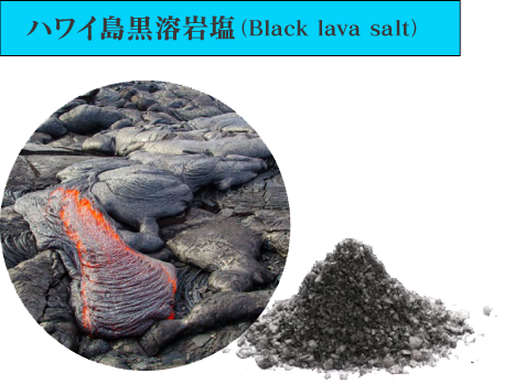 ハワイ島黒溶岩塩(Black lava salt)